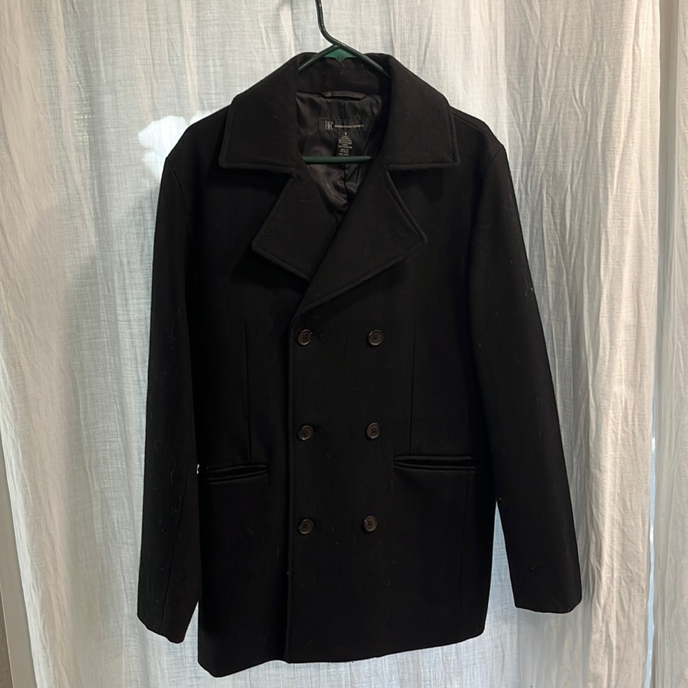 Men’s Black Peacoat
